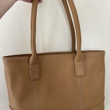 AmeriLeather Tan Leather Shoulder Bag EUC