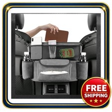 Car Handbag Holder Suede Large Capacity Between Seats Organizer