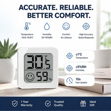 8x Mini LCD Digital Thermometer Hygrometer Temperature Humidity Humidity Meter — image 3