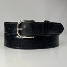 Dutyman Wide Black Full Grain Leather Work Belt - Men's Size 42