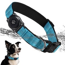 Upgraded AirTag Dog Collar, IP68 Waterproof Air Tag Dog Collar Holder, Reflec...