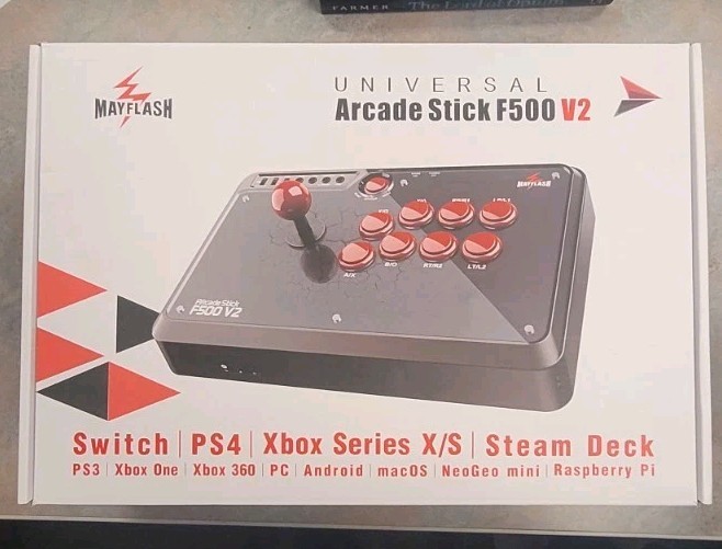 Mayflash アケコン F500 V2　三和電子パーツ変更済 Amazon.com: MAYFLASH Universal Arcade Fighting Stick F500 for