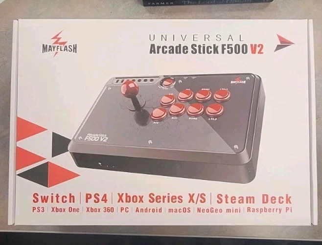 MAYFLASH F500 V2 Arcade Fight Stick for PS 3&4 Switch Xbox Steam Deck  PC MacOS  - Image 2 of 4