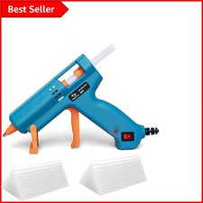 50W Drip-Proof Thermal Hot Glue Gun with 75 Sticks for Safe Crafting & Repair 0.25 per stick
