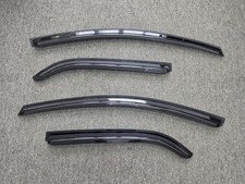 Smoked Window Vent Visors Rain Guard Sun Black K111 For Kia Picanto 20122016