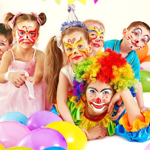 Face Paint 12 Color, Halloween Face Body Painting Set with Brushes, Safe & No... - Picture 6 of 7
