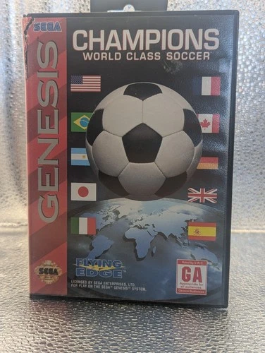 Champions World Class Soccer (Sega Genesis, 1993) - Complete In Box⚽️