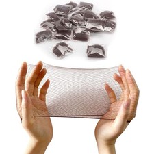 20 Pcs Hair Nets for Women Bun,Invisible Hair Nets Elastic Edge Mesh Coffee 