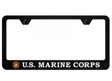Usmc Marine Corps Badge Black Polycarbonate License Plate Frame Official License Usmc Marine Corps Badge Black Polycarbonate License Plate Frame Official License