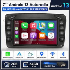 Für Mercedes Benz C-Klasse W203 CL203 S203 NAVI BT Android 13 Autoradio Carplay Für Mercedes Benz C-Klasse W203 CL203 S203 NAVI BT Android 13 Autoradio Carplay
