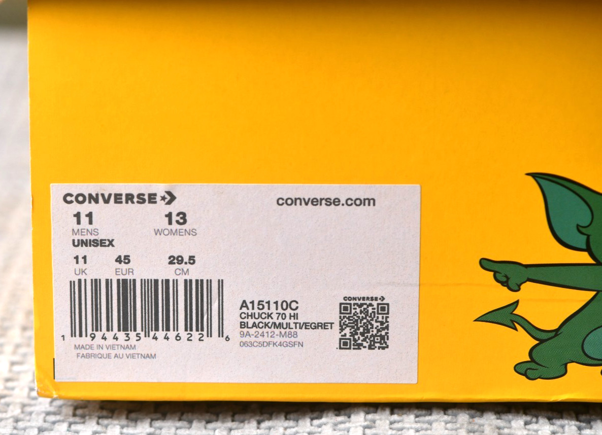 Size: 11 Men/13 Women | Converse All Star Chuck Taylor 70 "Tom & Jerry" thumbnail 13