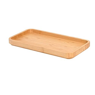 Bamboo Vanity Tray Bamboo Tray Rack Bathroom Counter Tray for Organizing Decor 