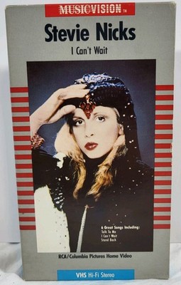 Stevie Nicks I Can't Wait VHS 1986 Musicvision RCA Hi-Fi Stereo 6 Songs EUC