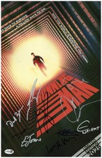 The Running Man Signed 11x17 Mini Movie Poster Cast Autographed JSA COA #4