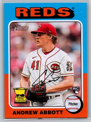 Andrew Abbott 2024 Topps Heritage BASEBALL #470 Cincinnati Reds RC