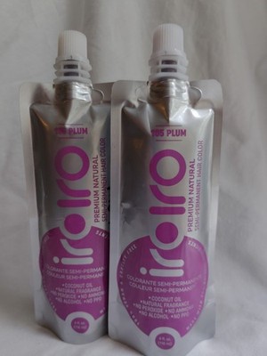 iROIRO Premium Natural Semi-Permanent Hair Dye Plum Coconut Oil 4 fl oz