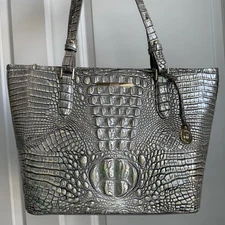 Brahmin Medium Asher Tote Chrome Melbourne Leather