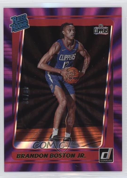 2021 Donruss Rated Holo Purple Laser 48/99 Brandon Boston Jr #239 Rookie RC 5w5