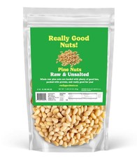 Really Good Nuts 1 Pound LB Raw Pine Nuts, Gluten-Free, Kosher, Raw Nuts, Smo...