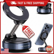 360  Magnetic Car Phone Holder Mount Dashboard Windshield Vacuum Suction Stand