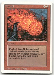 Fireball 150/306 Revised Edition Common Sorcery Magic: The Gathering