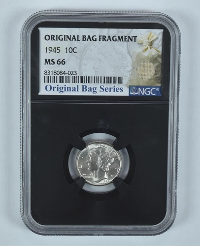 1945 Mercury Dime Original Bag Fragment MS66 NGC *3122