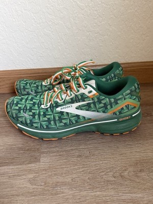 Brooks Ghost Run Lucky Green Shamrock Irish Women's Shoes 9.5 Medium B Running