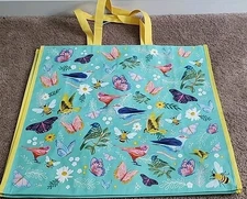 Marshalls - Butterflies, Birds & Bees - Large Reusable Shopping Tote Eco Bag