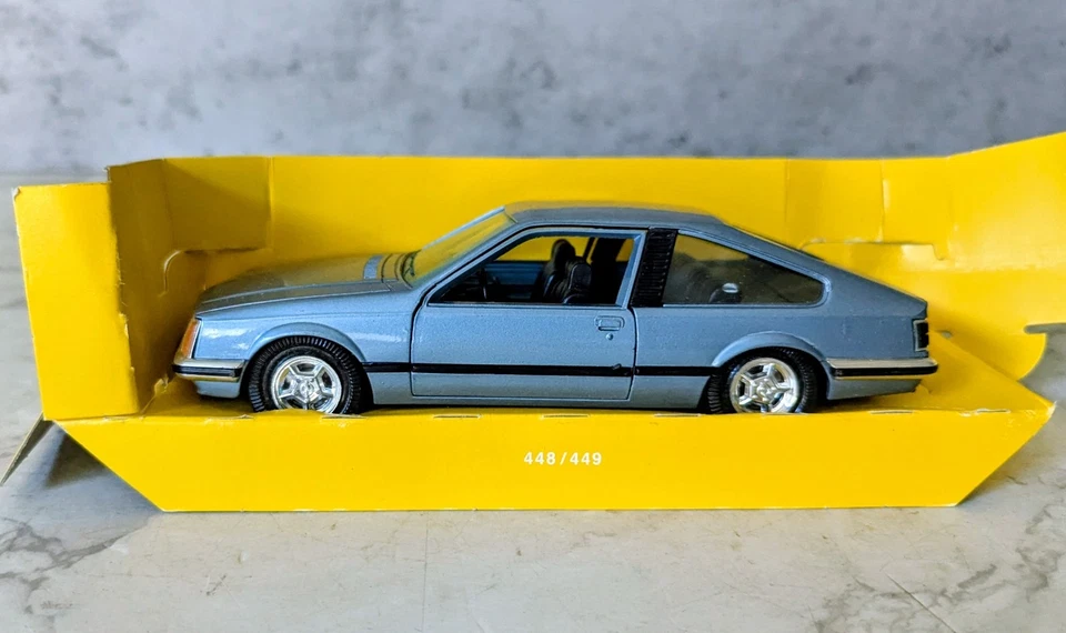 Gama Juguete Monza 448 Azul Metálico Diecast Car Boxed Foto 2 de 4