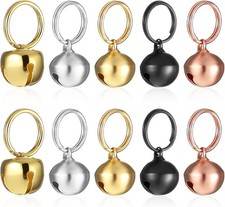 10 Pcs Small Bell for Dog Collar, 1/2 Inch Dog Bells, Pet Dogs and Cats Collar
