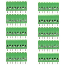 8-Pin 2.54mm Pitch PCB Terminal Block, 150V 6A Mount Screw Terminal Connecto