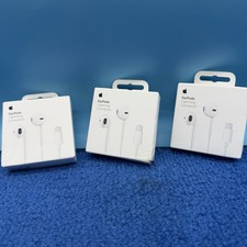 3x Apple EarPods Lightning Connector - White