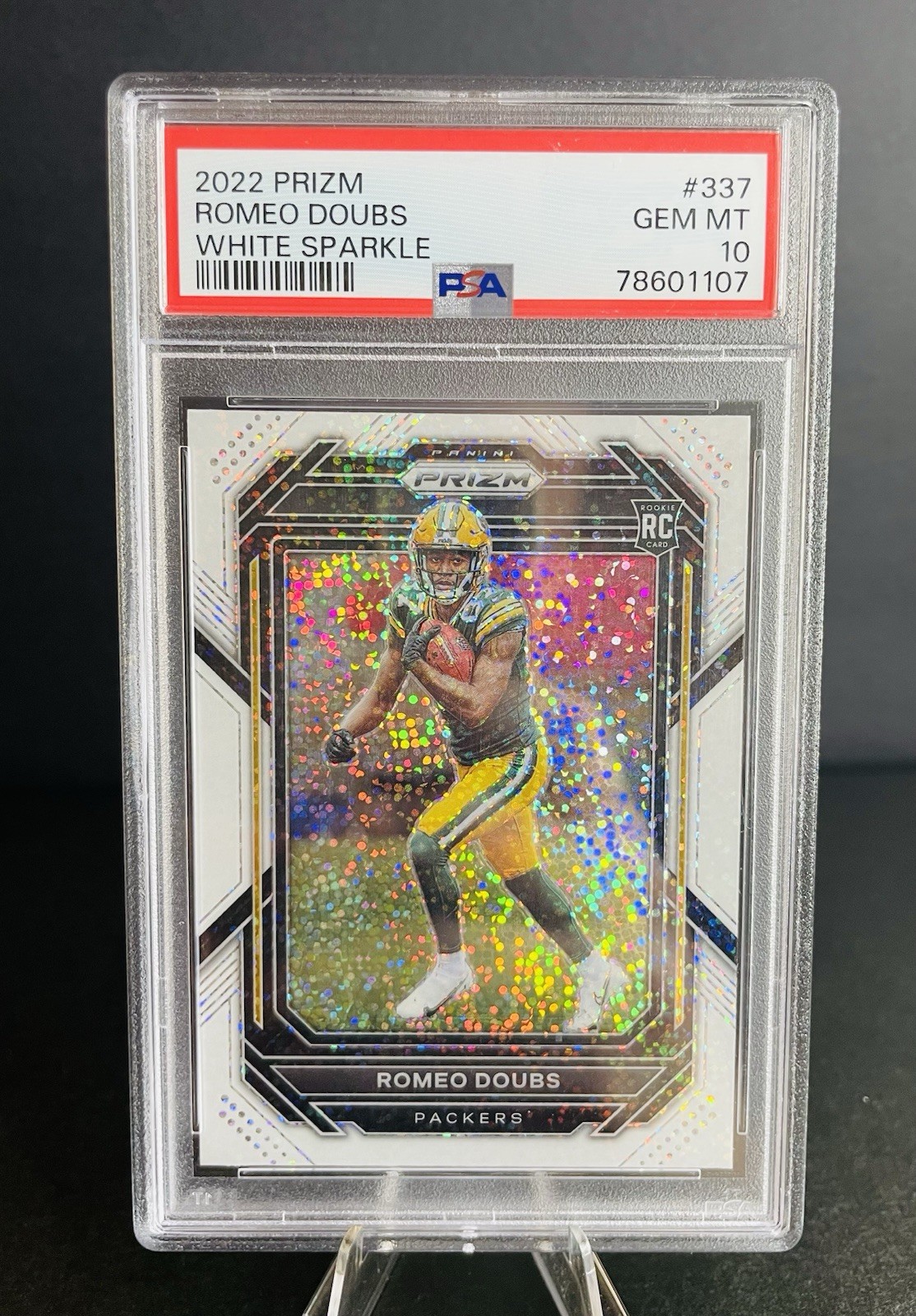 Romeo Doubs Panini Prizm #337 White Sparkle