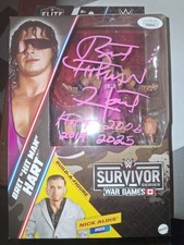 Mattel WWE Elite Survivor Series Bret 'Hit Man' Hart Signed Collector Figure