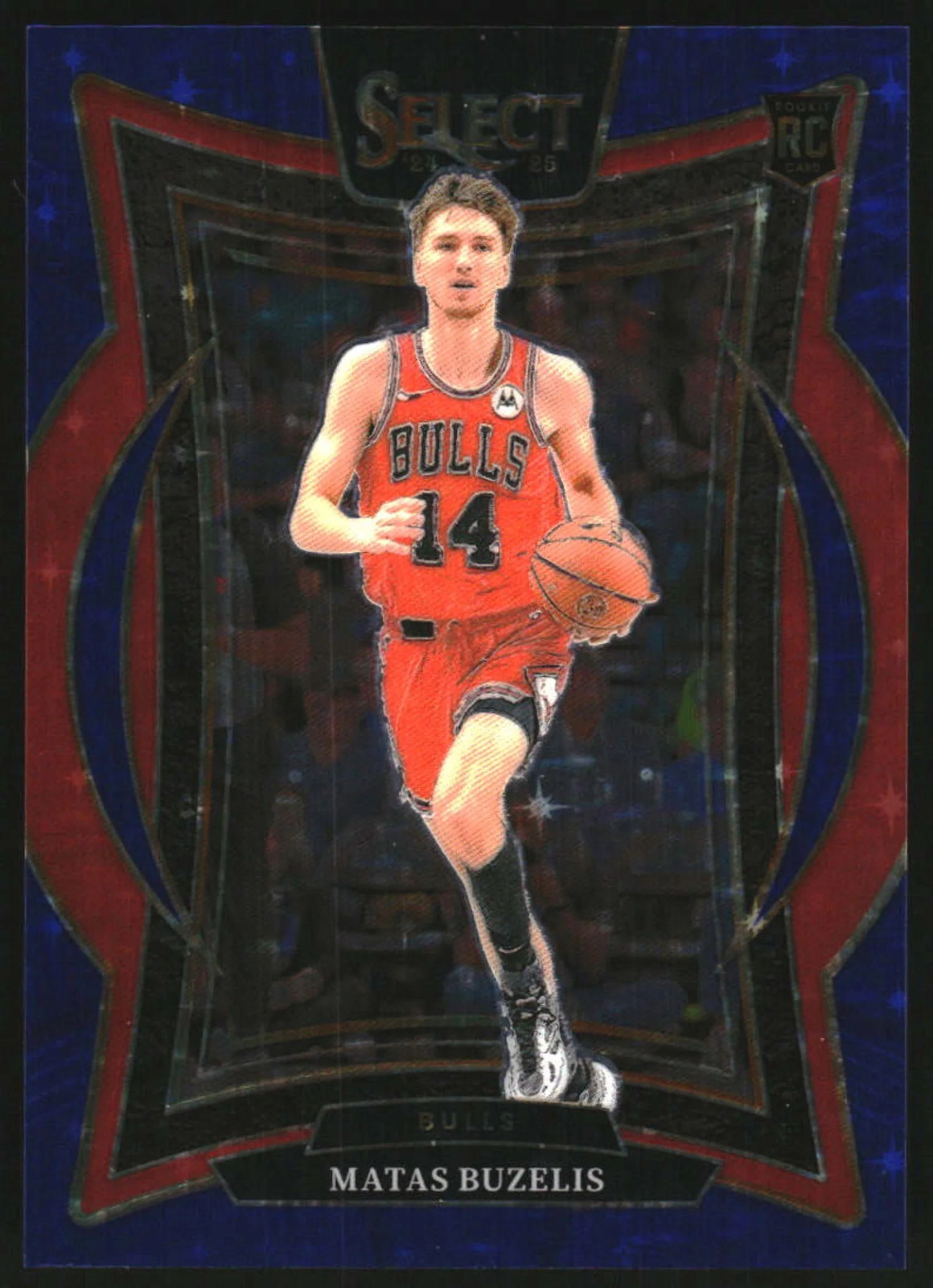 2024-25 Panini Select Concourse Blue Stars Prizm #70 Matas Buzelis RC /20