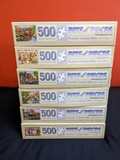 Lot of 6 Bits  Pieces Complete Jigsaw Puzzles 500 Piece
