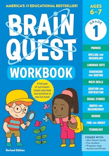 Brain Quest Workbook: 1st Grade by Lisa TrumbauerWorkman Pub (PB 2023) - Image 4