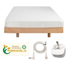 Grounding Sheet Twin Fitted 39x75x13 Organic Cotton 10 Silver Fiber New