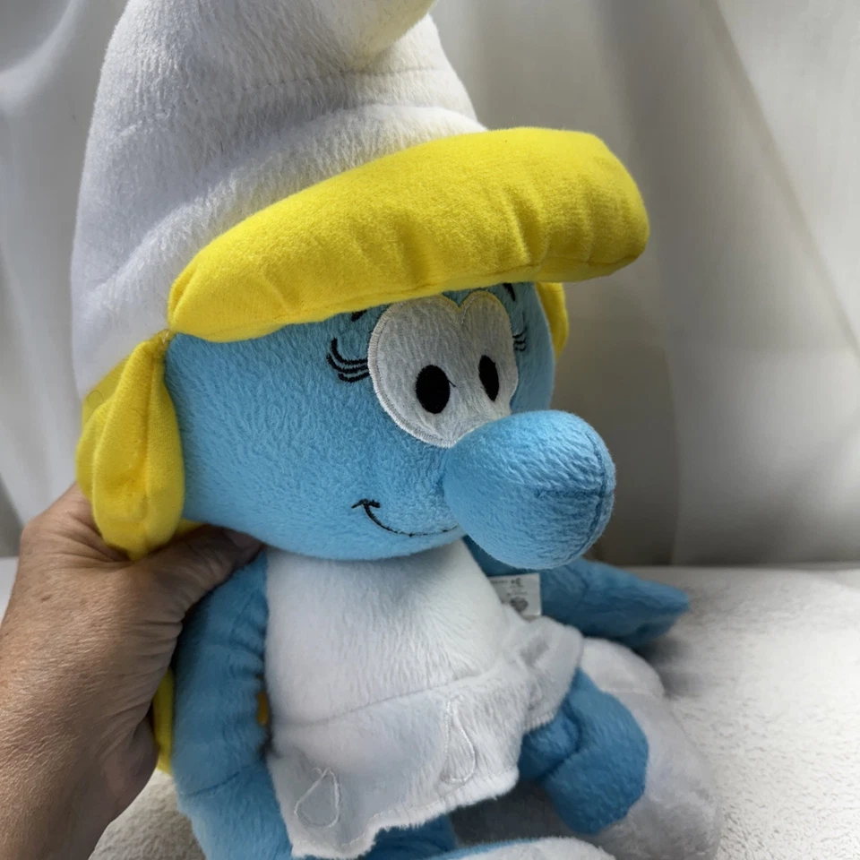 NANCO Smurf SMURFETTE Stuffed Plush 2011 Collectible THE SMURFS 11" N - Image 4 of 4