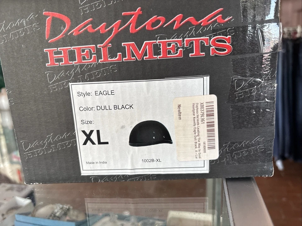 Casco Daytona Eagle XL negro opaco mate aprobado por el DOT bajo perfil crucero motociclista Foto 3 de 3