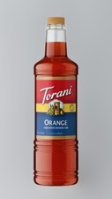 Torani Orange Flavored Syrup 1 Liter Plastic Bottle