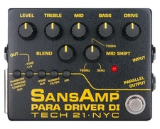Tech 21 SansAmp Para Driver DI (v2) Pre-Amp Pedal w/Parametric EQ - Open Box