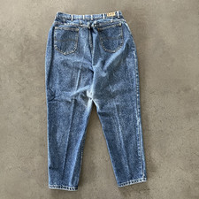 Vintage Lee Riders Jeans Union Made 90s 32x28 Medium Wash Distressed Tapered