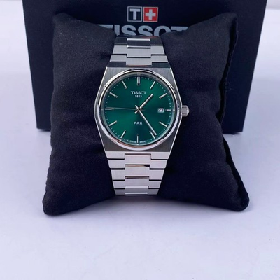 #ad Tissot PRX Green Dial Men#x27;s Quartz Watch Stainless Steel 40mm T137.410.11.091.00 $222.46
