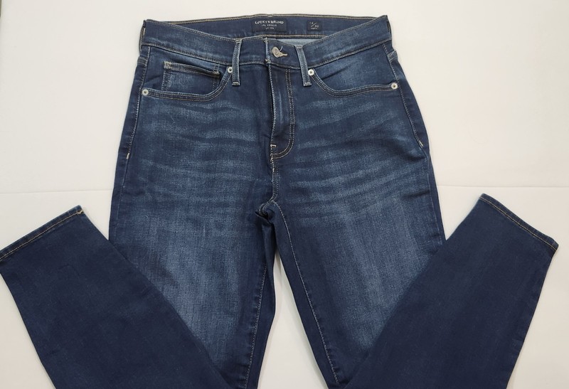 Lucky Brand Women's Blue Ankle Jeans, Size 10/30, Dark Wash Denim