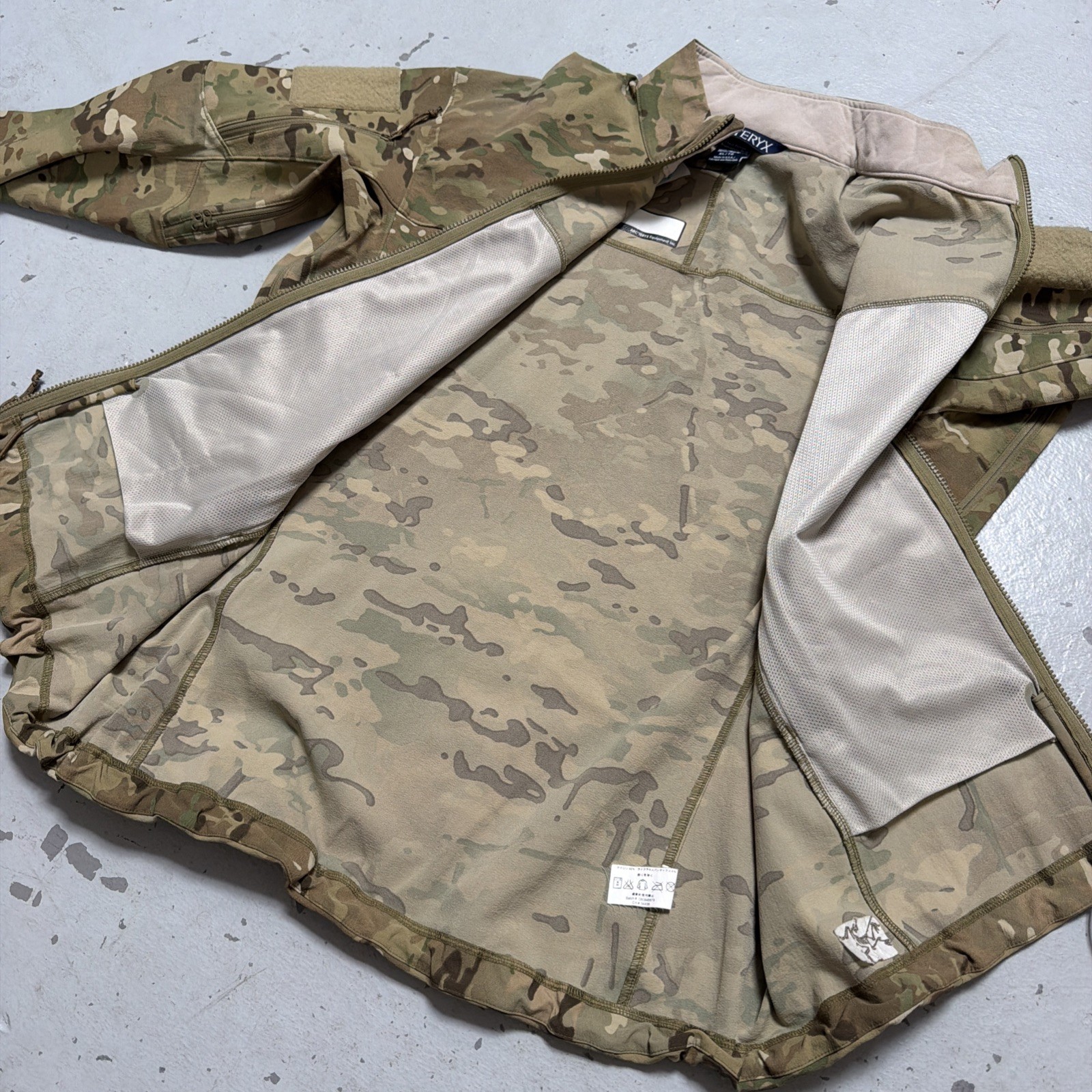 Arcteryx Leaf Multicam Softshell Nylon Tactical Jacket Made USA XL RARE EUC image 10
