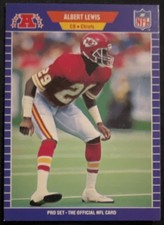 Pro Set Albert Lewis #173 Kansas City Chiefs 1989 NFL Football Trading Card