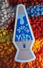 Dutch Bros Sticker Lava Lamp Blue December 2025 Holiday Christmas 