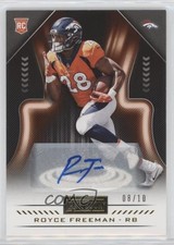 2018 Panini Playbook Rookies Signatures Gold 8/10 Royce Freeman #158 Auto fl4