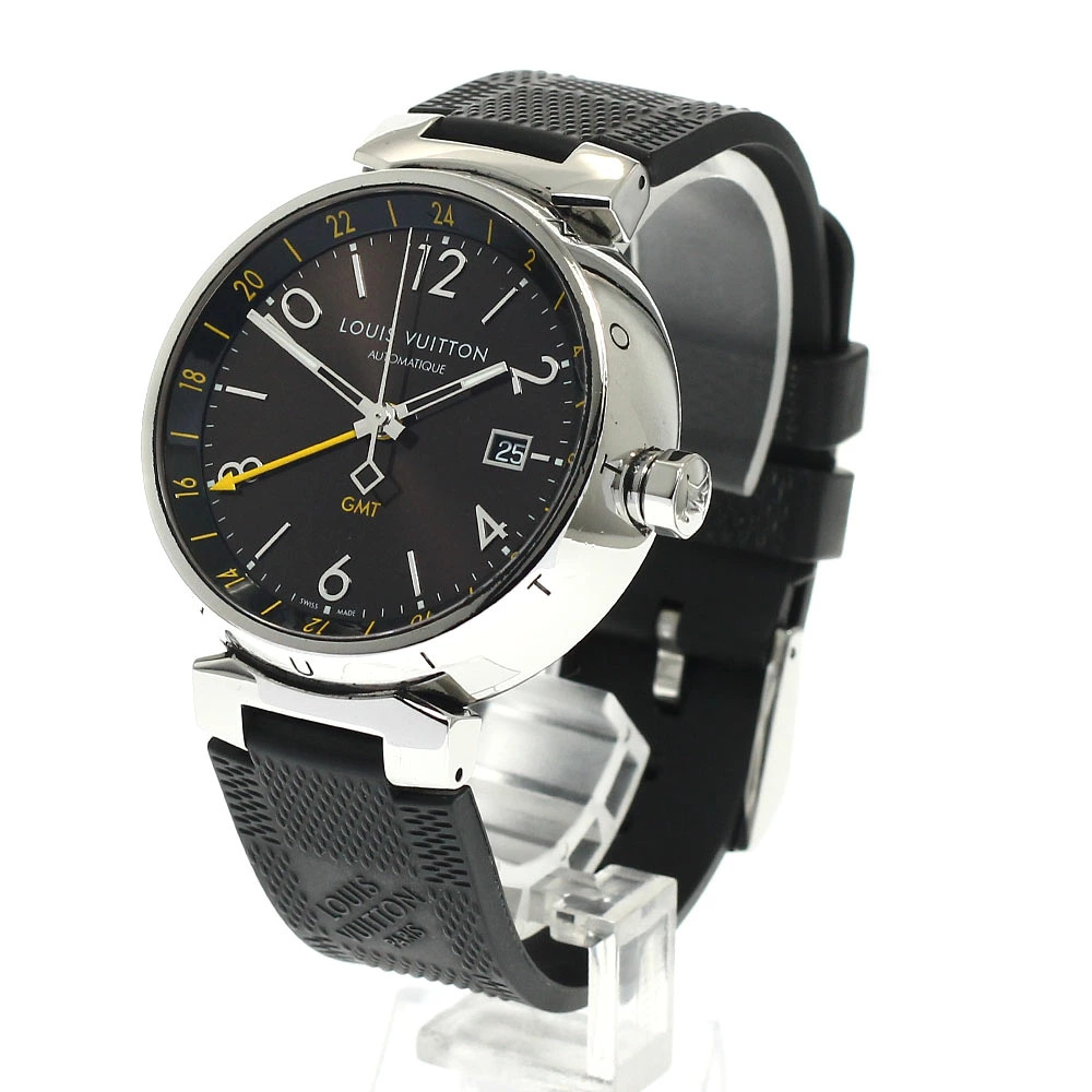Louis Vuitton Tambour GMT Automatic Watch Men's with … - Gem
